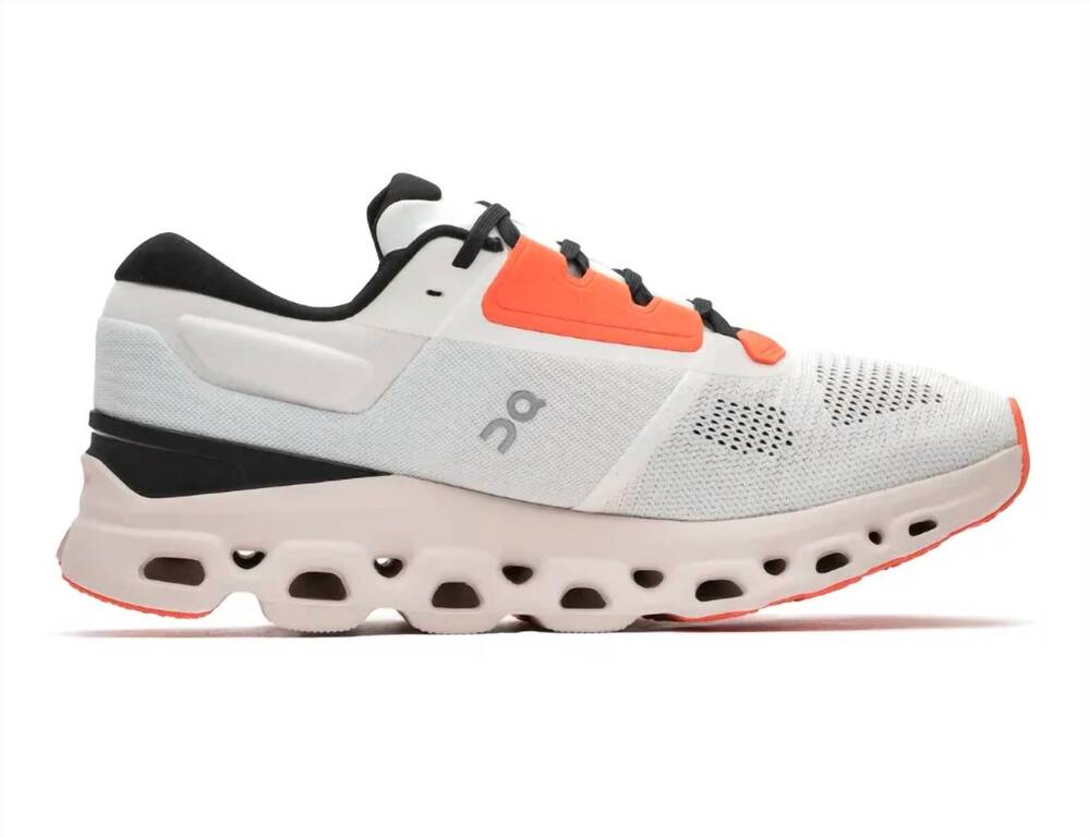 NEW ON women’s cloudstratus 3 running shoes in undyed white sand